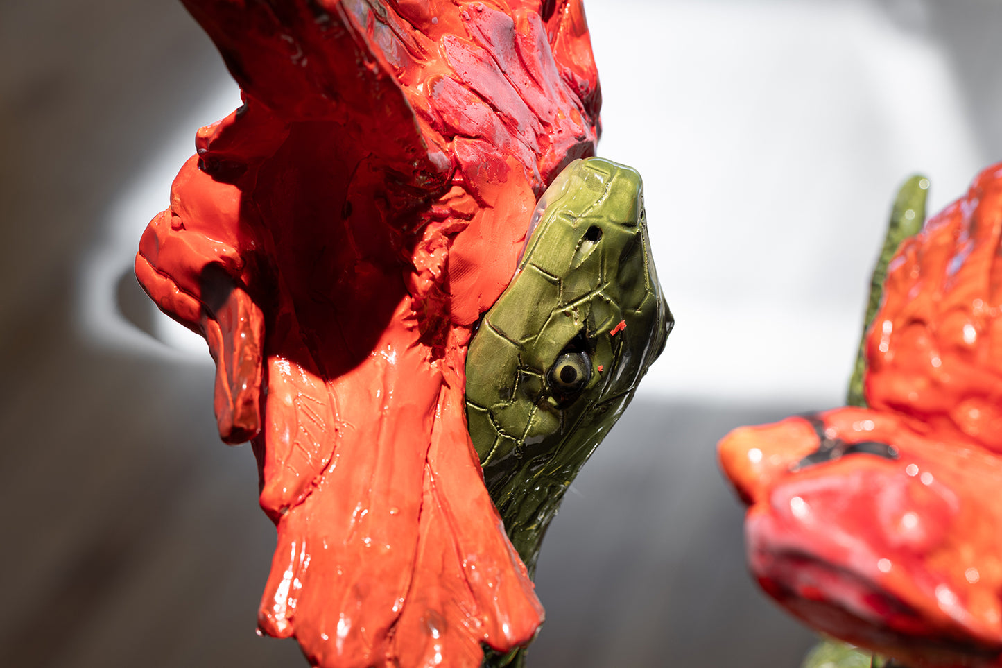 Serpent et cardinal by Marilyne Bissonnette